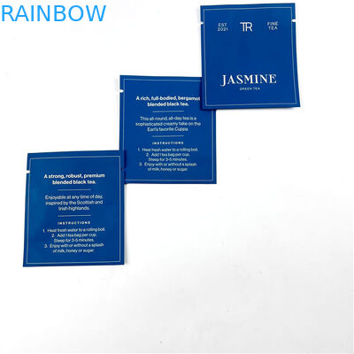 500Ppcs การพิมพ์บรรจุภัณฑ์ถุง Mylar สำหรับถุงซีลความร้อนชาเขียวดำ