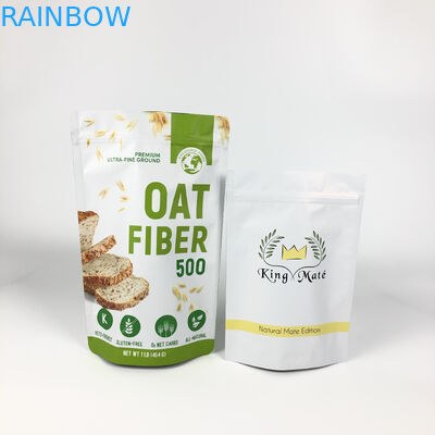 บรรจุภัณฑ์ฉลากแบบกำหนดเอง Mylar Pouches Oatmeal Heat Seal Laminated Pouches Zipper Doypacks