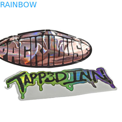 ซิป Childproof รูปร่างพิเศษแบบกำหนดเอง 3.5g บรรจุภัณฑ์ขนมขบเคี้ยวถุง Mylar Die Cut ผิดปกติ