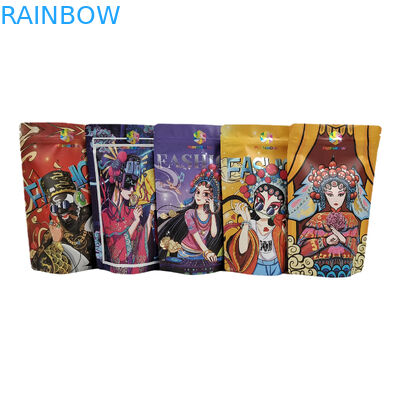 Stand Up Pouch ถุงกินได้อลูมิเนียมฟอยล์กันกลิ่นถุง Mylar กาแฟ / ถั่ว / ขนม