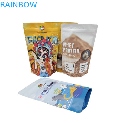 บรรจุภัณฑ์อาหารพร้อมซิปกินได้ 250g Coffee Bar Wrapper Resealable Stand Up Pouch