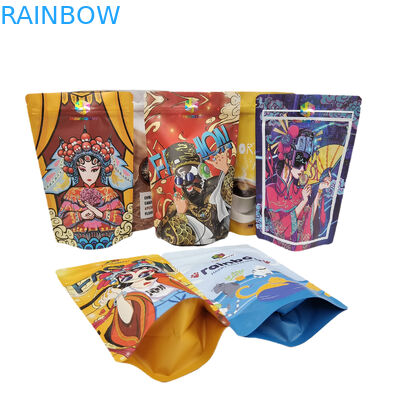 บรรจุภัณฑ์อาหารพร้อมซิปกินได้ 250g Coffee Bar Wrapper Resealable Stand Up Pouch