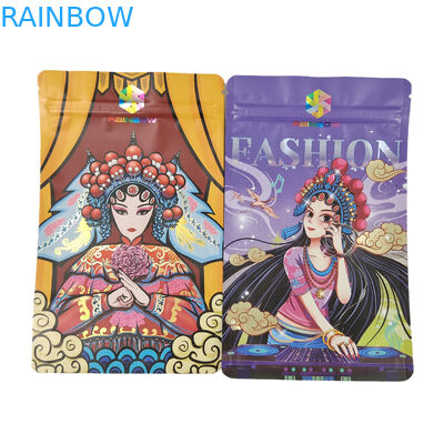 บรรจุภัณฑ์อาหารพร้อมซิปกินได้ 250g Coffee Bar Wrapper Resealable Stand Up Pouch