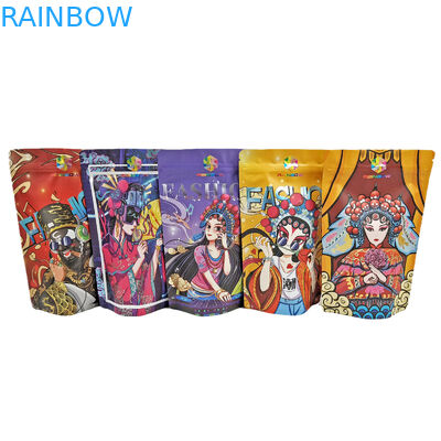 ฟอยล์กินได้ยืนขึ้นถุงซิป 100g พลาสติกสำหรับขนม / ขนม / กาแฟ / อาหารสัตว์เลี้ยงถุง Mylar