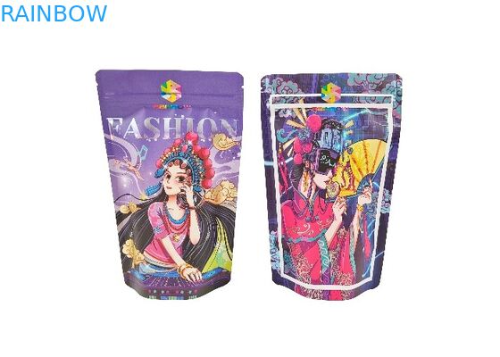 อาหารถั่วลิสงขนมถั่วที่เก็บขนมยืนขึ้นถุงอาหาร Mylar พร้อม Ziplock ผนึก