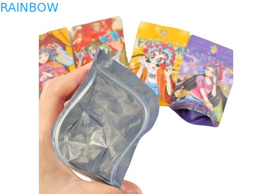 อาหารถั่วลิสงขนมถั่วที่เก็บขนมยืนขึ้นถุงอาหาร Mylar พร้อม Ziplock ผนึก