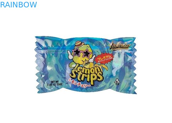 พิมพ์แบบกำหนดเอง 3.5g 0.125oz ถุง Ziplock Mylar พิสูจน์กลิ่นพิเศษ Die Cut รูปร่างผิดปกติ