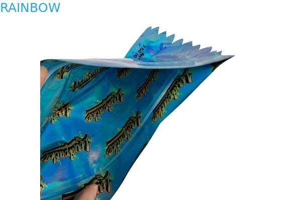 พิมพ์แบบกำหนดเอง 3.5g 0.125oz ถุง Ziplock Mylar พิสูจน์กลิ่นพิเศษ Die Cut รูปร่างผิดปกติ