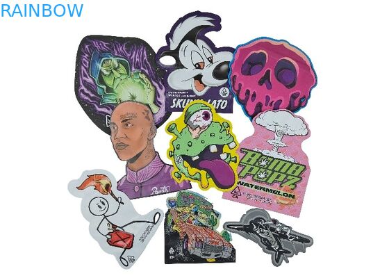 โลโก้ที่กำหนดเองพิมพ์ถุงพิสูจน์กลิ่นพลาสติก 0.125oz 1oz Ziplock Edible Mylar Bag