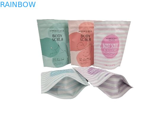 การพิมพ์ดิจิตอล Custom Stand Up Bag กระเป๋าบรรจุกันน้ํา สําหรับสกรับร่างกาย