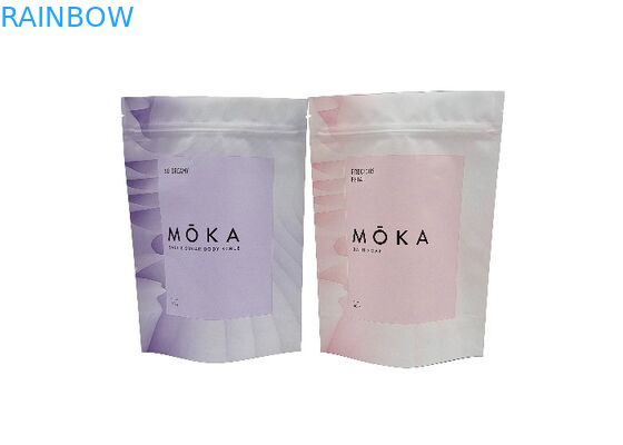 การพิมพ์ดิจิตอล Custom Stand Up Bag กระเป๋าบรรจุกันน้ํา สําหรับสกรับร่างกาย