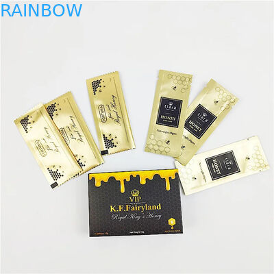 แผ่นอัลลูมิเนียม แพ็คเกจสําหรับการเสริมชาย น้ําผึ้งราชดํา กระเป๋าสะพายสีโลหะ