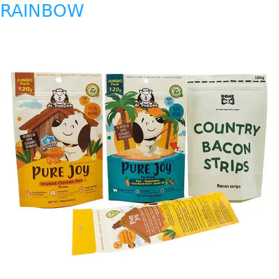 กระเป๋ากระดาษ Kraft ที่ปิดได้ด้วยความร้อน สําหรับผลิตภัณฑ์อาหาร กระเป๋ากระเป๋ากระเป๋ากระเป๋ากระเป๋ากระเป๋าอาหารสัตว์เลี้ยง