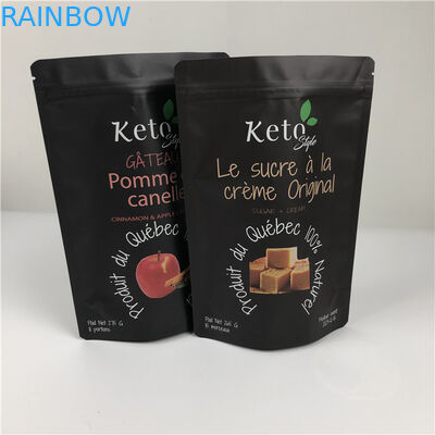 สีดําแมท เวลาการพิมพ์เร็วและกระเป๋าพิมพ์ตามสั่ง สําหรับกระเป๋าบรรจุขุ่นอาหารเสริม