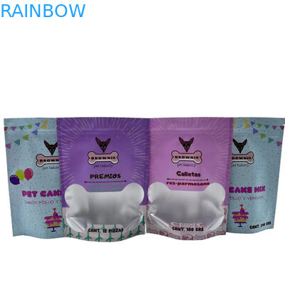 ซิปเปอร์กระเป๋าอาหารสัตว์เลี้ยงในสี CMYK สําหรับการเก็บอาหารสัตว์เลี้ยงที่ยาวนาน