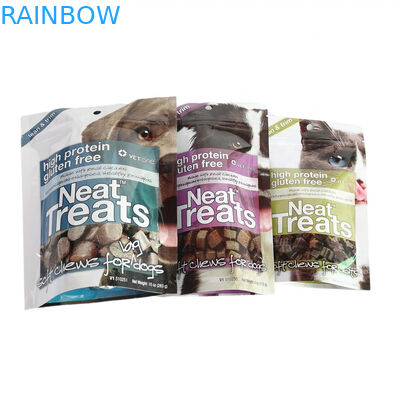 ซิปเปอร์กระเป๋าอาหารสัตว์เลี้ยงในสี CMYK สําหรับการเก็บอาหารสัตว์เลี้ยงที่ยาวนาน