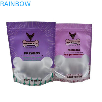 กระเป๋าอาหารสัตว์เลี้ยงที่สามารถนําไปใช้ได้หลายครั้ง สําหรับบรรจุขวดที่ยืนด้วยล็อกซิป