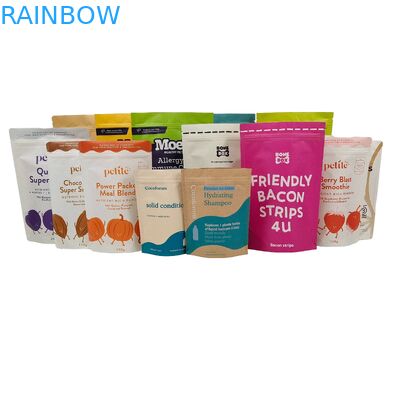 โลโก้ที่กําหนดเอง พิมพ์ พิเศษถอดรส 100% กระเป๋าบรรจุ กระเป๋าพลาสติกที่สามารถนําไปใช้ได้อีก