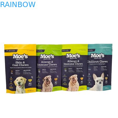 กระเป๋าสะพายอาหารแบบย่อยสลายด้วย Ziplock Custom Logo Printed Doypack สําหรับกระเป๋าสะพายกาแฟชา