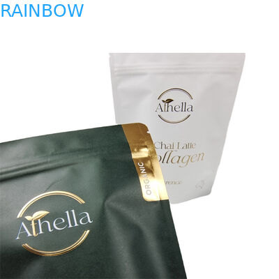 กระเป๋ากระดาษ Kraft ยืนหยัดที่สามารถทําลายชีวภาพได้ สําหรับกระเป๋ากาแฟถุงชายางที่สามารถรับประทานได้