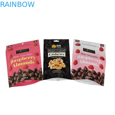 คุณภาพสูง Heat Seal กระเป๋าสะพายอาหารว่าง กระเป๋าสะพายผ้าอัลลูมิเนียม Custom โฟลยอลูมิเนียม Zipper ยืนขึ้น พลาสติกบรรจุกระเป๋าสะพาย Ziplock