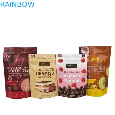 คุณภาพสูง Heat Seal กระเป๋าสะพายอาหารว่าง กระเป๋าสะพายผ้าอัลลูมิเนียม Custom โฟลยอลูมิเนียม Zipper ยืนขึ้น พลาสติกบรรจุกระเป๋าสะพาย Ziplock