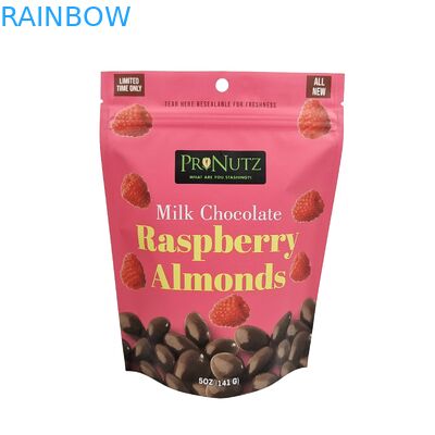 ซิปล็อค Mylar กระเป๋าที่มีหน้าต่างโปร่งสําหรับถั่วคาชิว