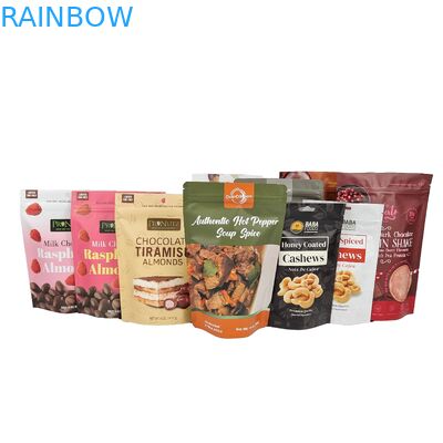 กระเป๋าช็อกโกแลต ยืนขึ้น กระเป๋าอัลลูมิเนียมฟอยล์ ซิปเปอร์กระเป๋าฟอยล์อัลลูมิเนียมฟอยล์ Frosted ซิปเปอร์ถุง