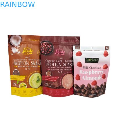 กระเป๋าซิปเกรดอาหารกระเป๋าซิปอัลลูมิเนียมฟอยล์พลาสติกกระเป๋าซิป Mylar