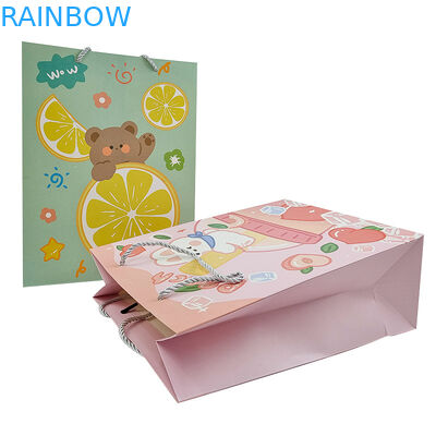 ขายปลีก โลโก้พิมพ์ตามสั่ง กระเป๋ากระดาษของขวัญหรูหรา ขายปลีก ร้านช็อปปิ้ง กระเป๋ากระดาษ