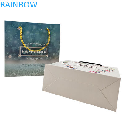 กระเป๋ากระดาษช็อปปิ้งที่กําหนดเอง โลโก้พิมพ์ สามารถรีไซเคิลได้ สามารถละลายได้ด้วยชีวภาพ สีน้ําตาล แพ็คกระดาษธรรมดา กระเป๋ากระดาษ Kraft ด้วยกระเป๋ากระดาษบิด