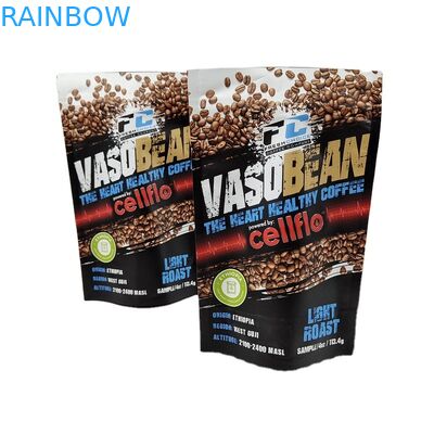 การตีพิมพ์ตามความต้องการ MOQ ขนาดเล็ก สต็อปอัพ แพ็คชิมป์กาแฟ แพ็คชิมป์ฟอยล์กันกลิ่น