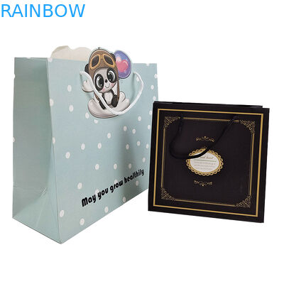 กระดาษเชือกเชือก Kraft กระดาษกระเป๋าจับ กระเป๋าเชือกรับการปรับแต่ง สี กระดาษบิด