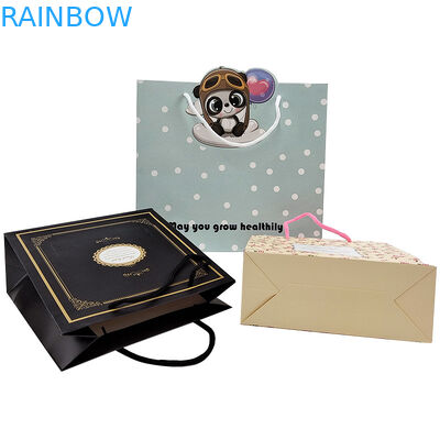 กระดาษเชือกเชือก Kraft กระดาษกระเป๋าจับ กระเป๋าเชือกรับการปรับแต่ง สี กระดาษบิด