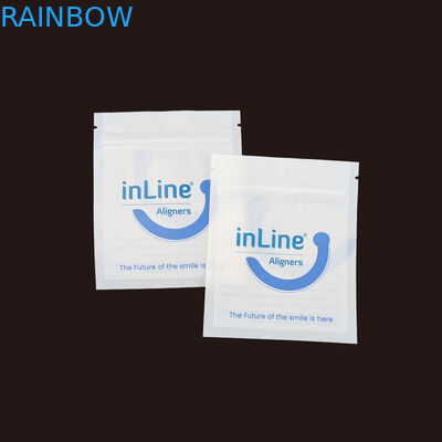 สีดําแมท กระเป๋าบรรจุ Ziplock ขนาดเล็กที่สามารถนําไปใช้ได้อีกครั้ง สําหรับกระเป๋าปรับที่มองไม่เห็นใส กระเป๋าบรรจุเครื่องกําจัดเส้นเลือดขอด