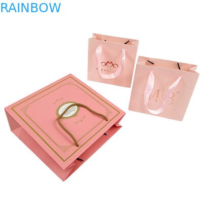 ล็อกโก้พิมพ์ตามสั่ง กระเป๋ากระดาษของขวัญสีขาวดํา สวย ผ้าหรู กระเป๋าช้อปกระดาษบูติก