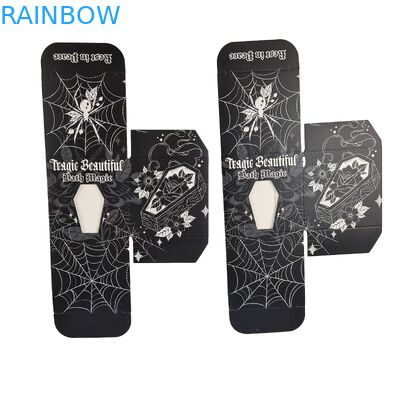 คุณภาพสูง Custom ตารางกล่องกระดาษดํากับหน้าพิเศษ ช่องว่างกระจกอาหารบรรจุกล่องของขวัญกระดาษกระดาษกระดาษขาว