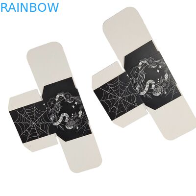 คุณภาพสูง Custom ตารางกล่องกระดาษดํากับหน้าพิเศษ ช่องว่างกระจกอาหารบรรจุกล่องของขวัญกระดาษกระดาษกระดาษขาว