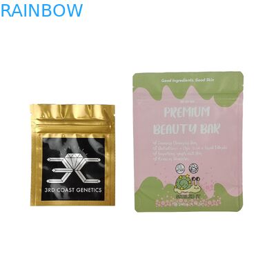 จัดปลายกระจกหน้ากระจกหน้า Mylar กระเป๋าสําหรับดอกไม้แคนดี้ Ziplock กระเป๋ากันกลิ่น