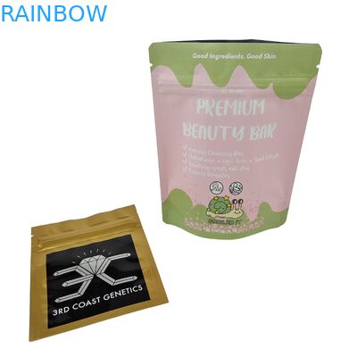 จัดปลายกระจกหน้ากระจกหน้า Mylar กระเป๋าสําหรับดอกไม้แคนดี้ Ziplock กระเป๋ากันกลิ่น