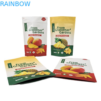 กระเป๋าบรรจุอาหารคุณภาพสูง Ziplock กระดาษ Kraft ยืนขึ้นกระเป๋าอาหารเกรด Mylar กระเป๋าปิดใหม่