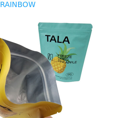 พลาสติกที่พิมพ์ตามสั่ง สน็อก มะม่วงปะรด ผลไม้แห้ง กระเป๋า Mylar ที่ปิดใหม่ได้