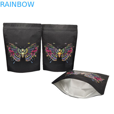 ขายปลีก กระเป๋าบรรจุกระดาษ Kraft ที่เป็นมิตรต่อสิ่งแวดล้อมแบบกําหนดเอง พร้อมกระเป๋า Mylar ที่ปิดใหม่ได้ด้วยจุด UV สําหรับผงโปรตีนเครื่องเทศ