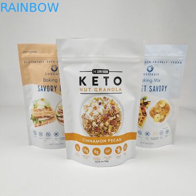 พิมพ์ตามสั่ง สูง Zip Lock ถุงพลาสติก Mylar กระเป๋าสําหรับกาแฟ ชา Candy ช็อคโกแลต Bars อาหารบรรจุ Mylar ถุง