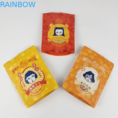 ขายปลีก สัญลักษณ์ที่กําหนดเอง กระเป๋าสะพายที่ยืนขึ้น ป้องกันกลิ่น การบรรจุอาหาร กระเป๋ากระเป๋ากระเป๋ากระเป๋าพลาสติกด้วยหน้าต่าง