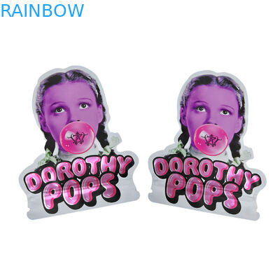 ย้อนกลับไปพิเศษแบบกําหนดเอง ตัดเจาะ 7 14 28 กรัม กัมมี่ โฟลยอลูมิเนียมกันเด็ก แคนดี้ Mylar ถุง