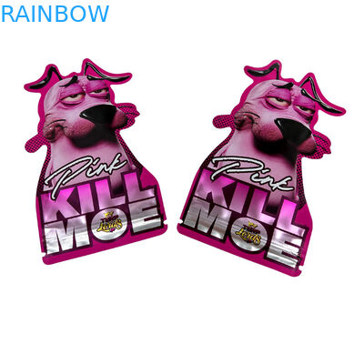 ย้อนกลับไปพิเศษแบบกําหนดเอง ตัดเจาะ 7 14 28 กรัม กัมมี่ โฟลยอลูมิเนียมกันเด็ก แคนดี้ Mylar ถุง