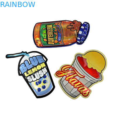 ย้อนกลับไปพิเศษแบบกําหนดเอง ตัดเจาะ 7 14 28 กรัม กัมมี่ โฟลยอลูมิเนียมกันเด็ก แคนดี้ Mylar ถุง