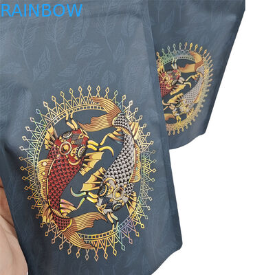 ป้ายความร้อนที่พิมพ์ตามสั่ง 3.5 7g 1oz พลาสติก Soft Touch Mylar Bag พิมพ์ดิจิตอล