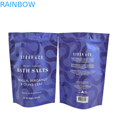 Mylar กระเป๋าสําหรับอาหาร กระดาษ Kraft Ziplock ยืนขึ้นกระเป๋า